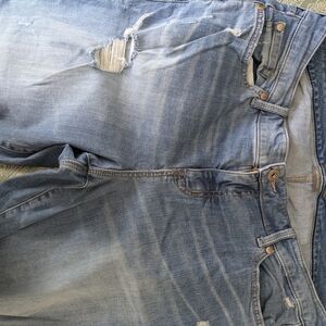 Torrid Relaxed Fit Distressed Light Blue Jeans